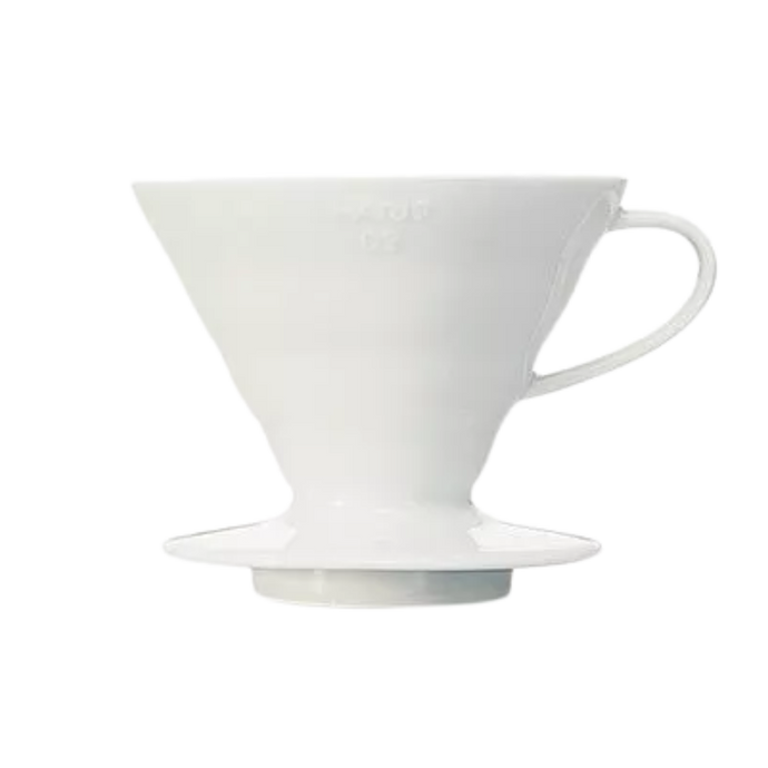 witte keramische koffiefilterhouder 