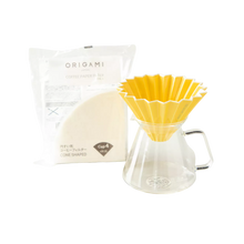 Upload afbeelding naar galerij, koffiepakket met origami kan en filter
