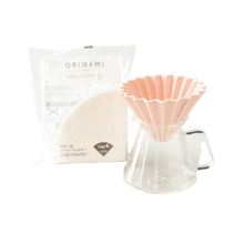 Upload afbeelding naar galerij, koffiepakket met origami kan en filter
